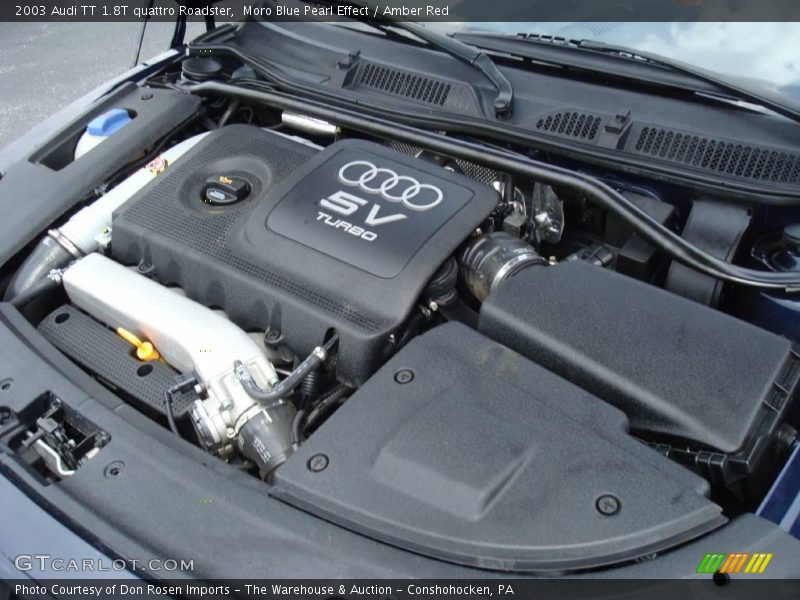Moro Blue Pearl Effect / Amber Red 2003 Audi TT 1.8T quattro Roadster