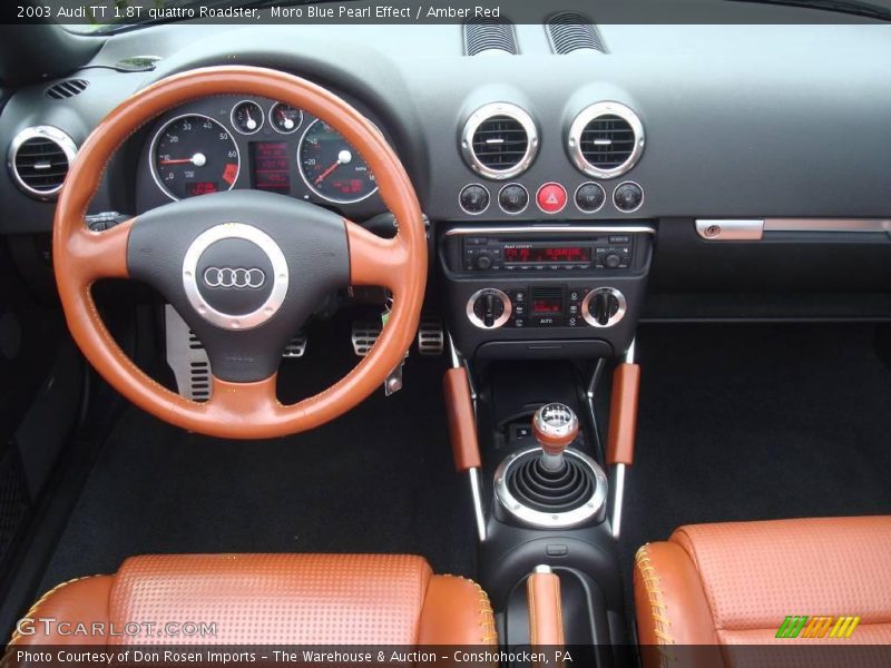 Moro Blue Pearl Effect / Amber Red 2003 Audi TT 1.8T quattro Roadster