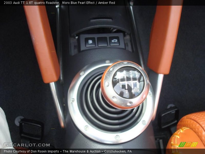 Moro Blue Pearl Effect / Amber Red 2003 Audi TT 1.8T quattro Roadster