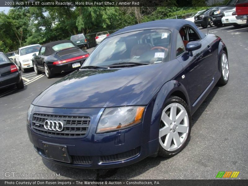 Moro Blue Pearl Effect / Amber Red 2003 Audi TT 1.8T quattro Roadster