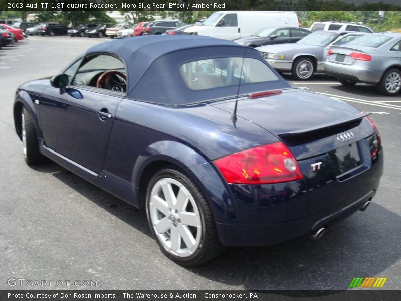 Moro Blue Pearl Effect / Amber Red 2003 Audi TT 1.8T quattro Roadster