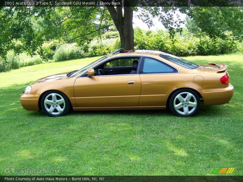 Sundance Gold Metallic / Ebony Black 2001 Acura CL 3.2 Type S