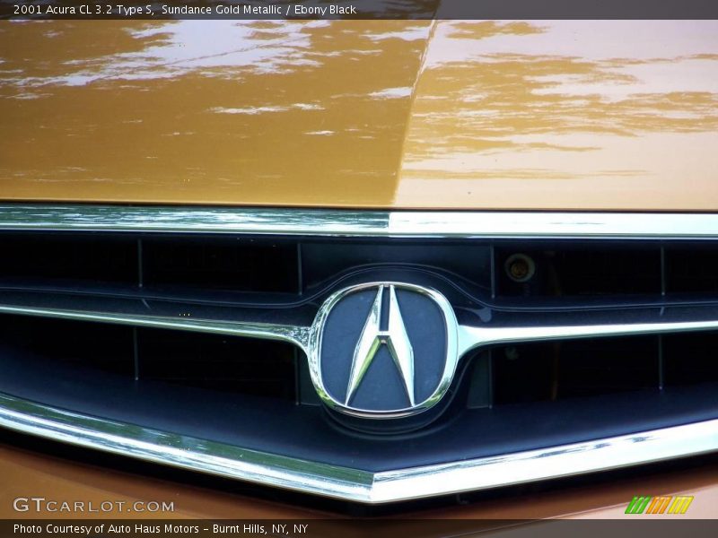 Sundance Gold Metallic / Ebony Black 2001 Acura CL 3.2 Type S