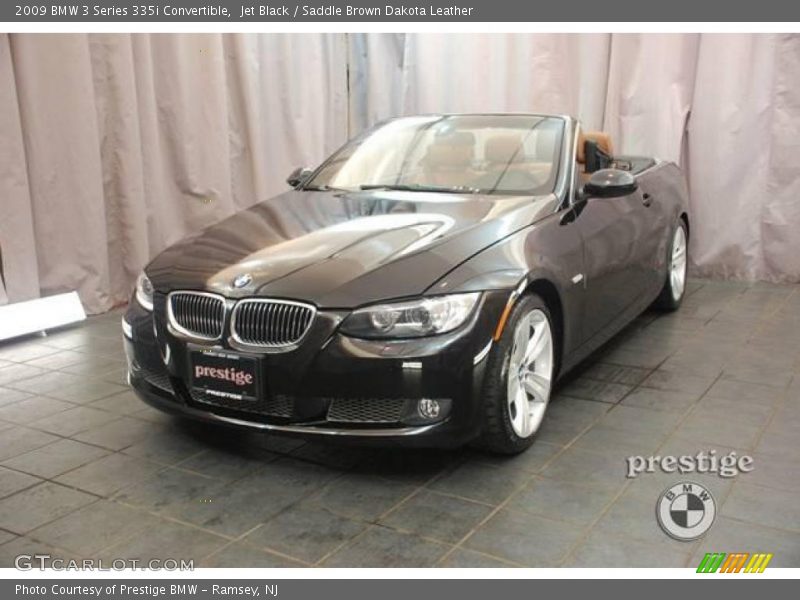 Jet Black / Saddle Brown Dakota Leather 2009 BMW 3 Series 335i Convertible