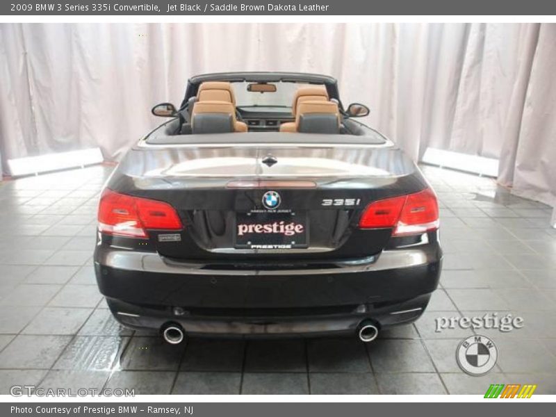Jet Black / Saddle Brown Dakota Leather 2009 BMW 3 Series 335i Convertible