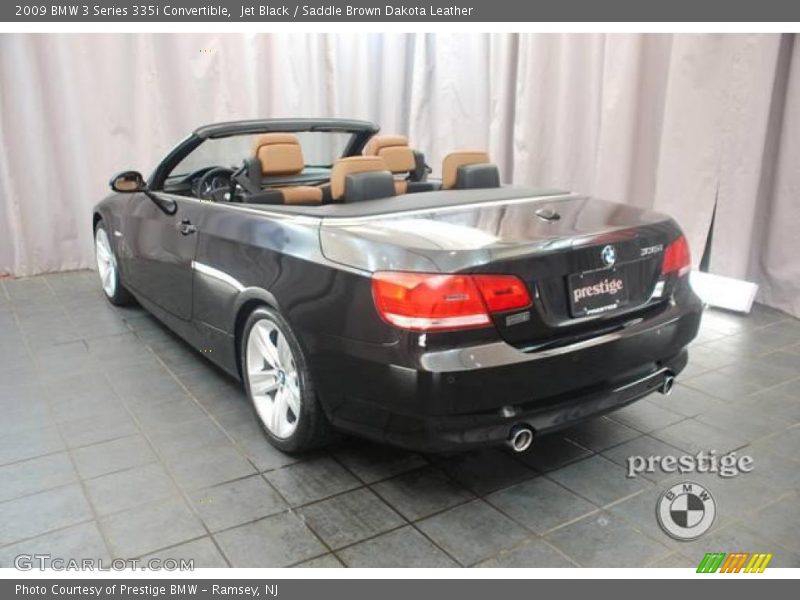 Jet Black / Saddle Brown Dakota Leather 2009 BMW 3 Series 335i Convertible