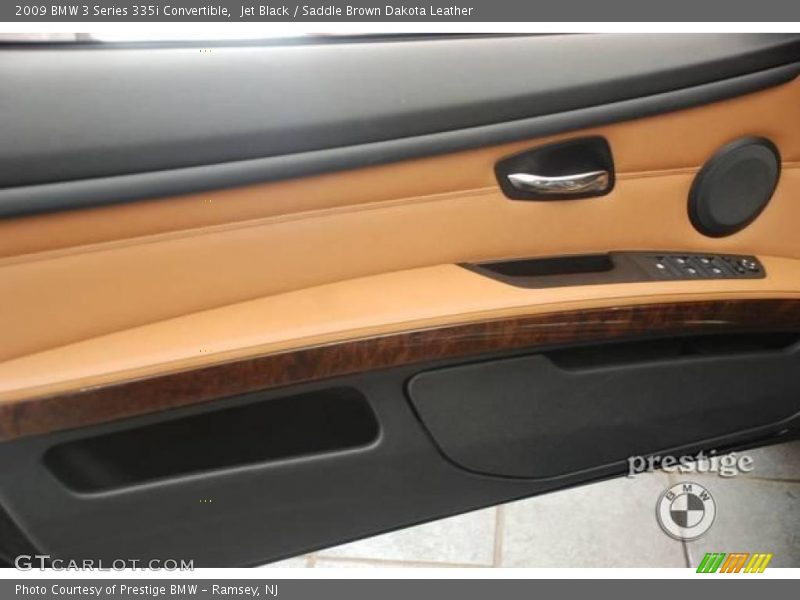 Jet Black / Saddle Brown Dakota Leather 2009 BMW 3 Series 335i Convertible