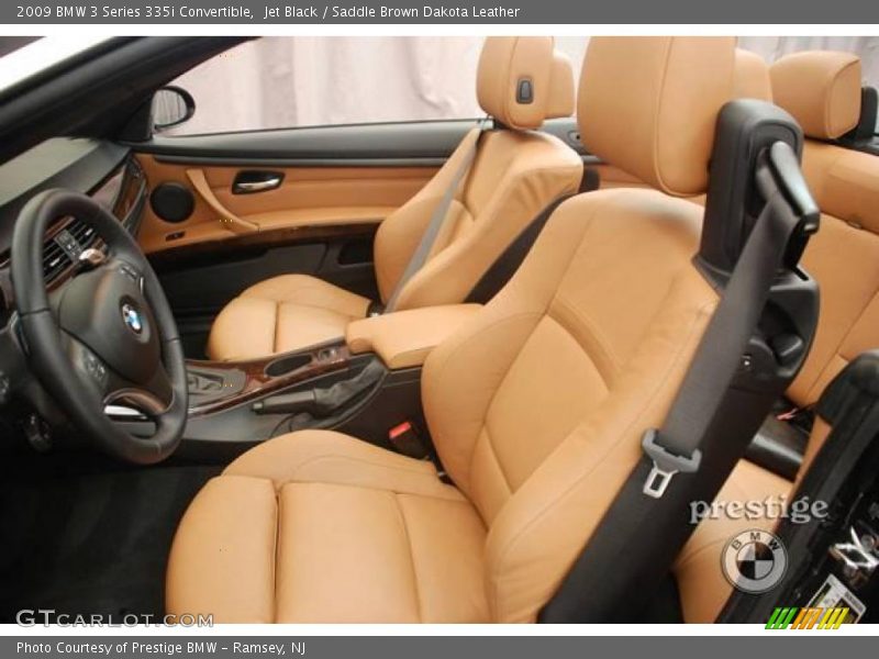 Jet Black / Saddle Brown Dakota Leather 2009 BMW 3 Series 335i Convertible