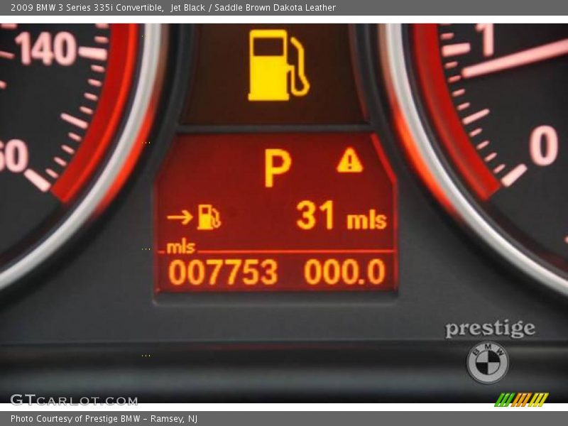 Jet Black / Saddle Brown Dakota Leather 2009 BMW 3 Series 335i Convertible