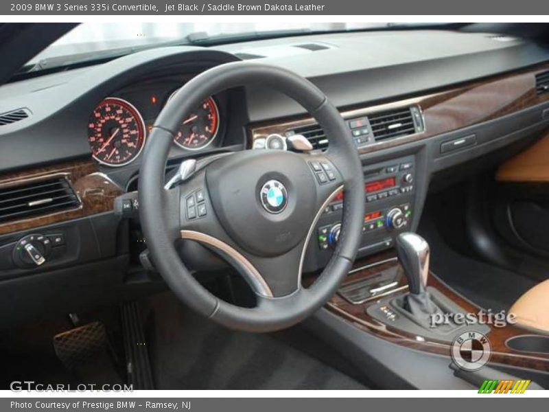 Jet Black / Saddle Brown Dakota Leather 2009 BMW 3 Series 335i Convertible