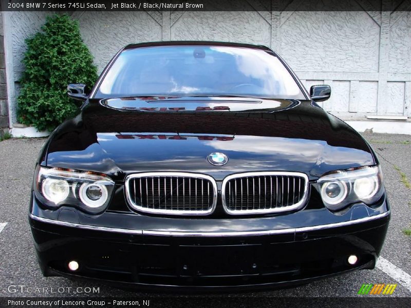 Jet Black / Black/Natural Brown 2004 BMW 7 Series 745Li Sedan