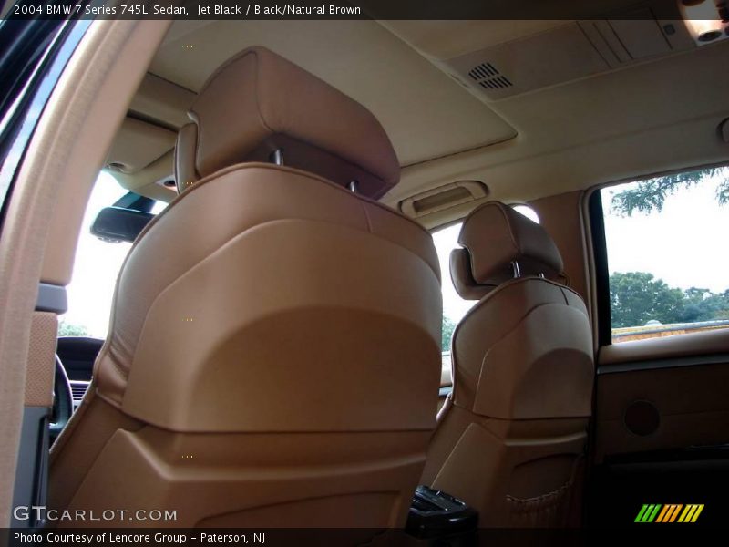Jet Black / Black/Natural Brown 2004 BMW 7 Series 745Li Sedan