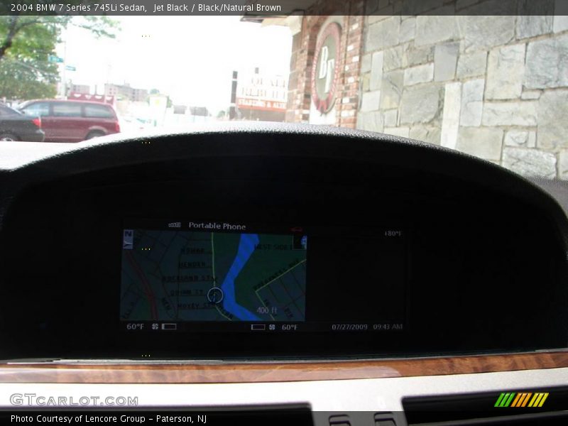 Jet Black / Black/Natural Brown 2004 BMW 7 Series 745Li Sedan