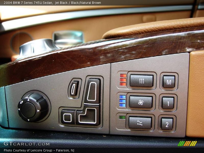 Jet Black / Black/Natural Brown 2004 BMW 7 Series 745Li Sedan