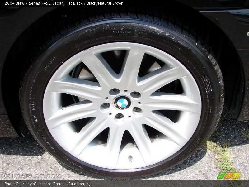 Jet Black / Black/Natural Brown 2004 BMW 7 Series 745Li Sedan