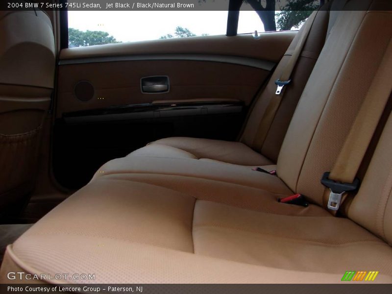Jet Black / Black/Natural Brown 2004 BMW 7 Series 745Li Sedan