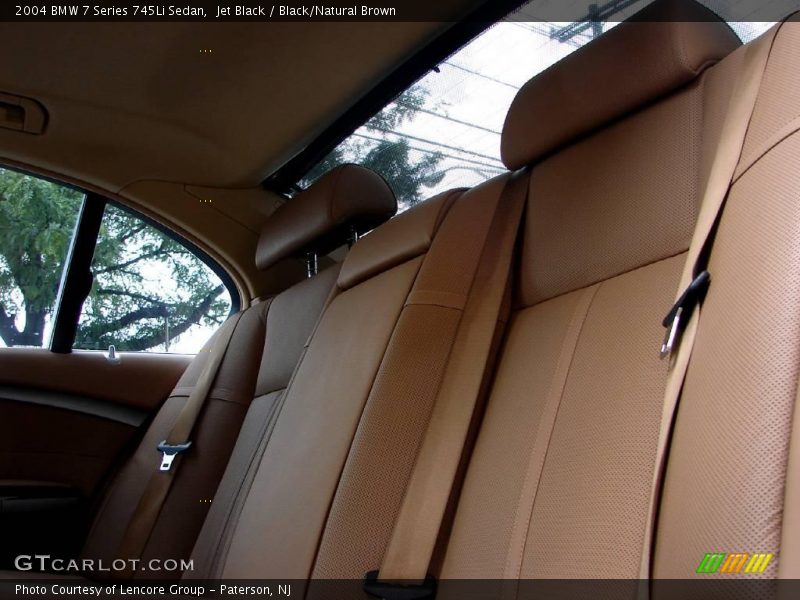 Jet Black / Black/Natural Brown 2004 BMW 7 Series 745Li Sedan