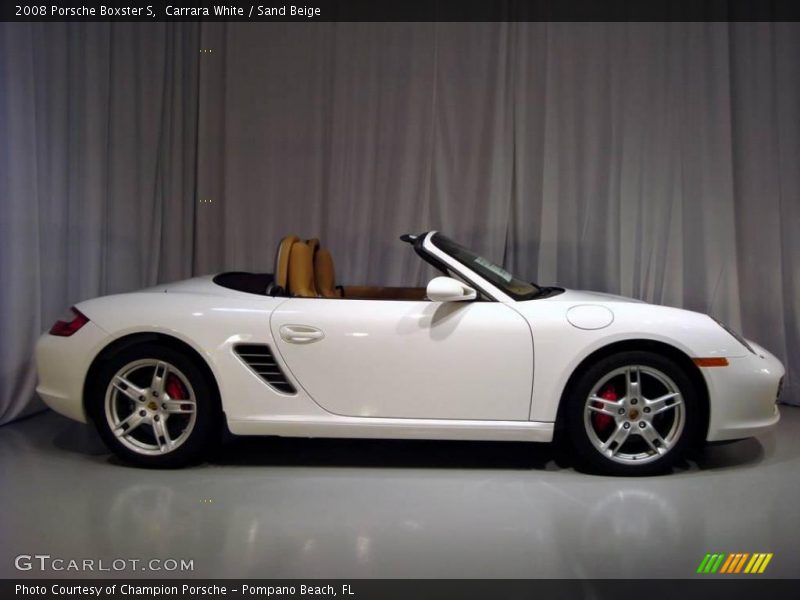 Carrara White / Sand Beige 2008 Porsche Boxster S
