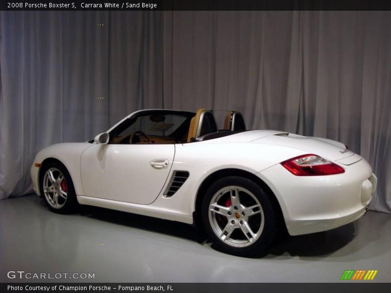 Carrara White / Sand Beige 2008 Porsche Boxster S