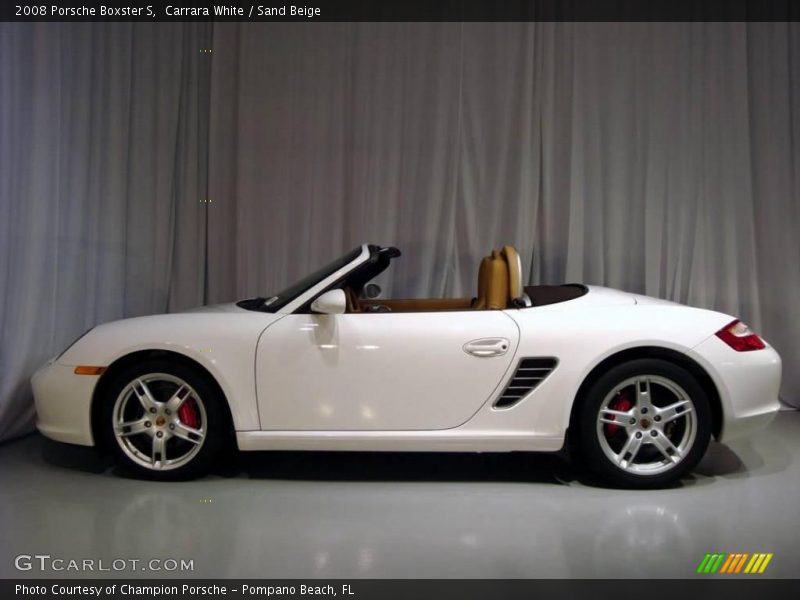 Carrara White / Sand Beige 2008 Porsche Boxster S