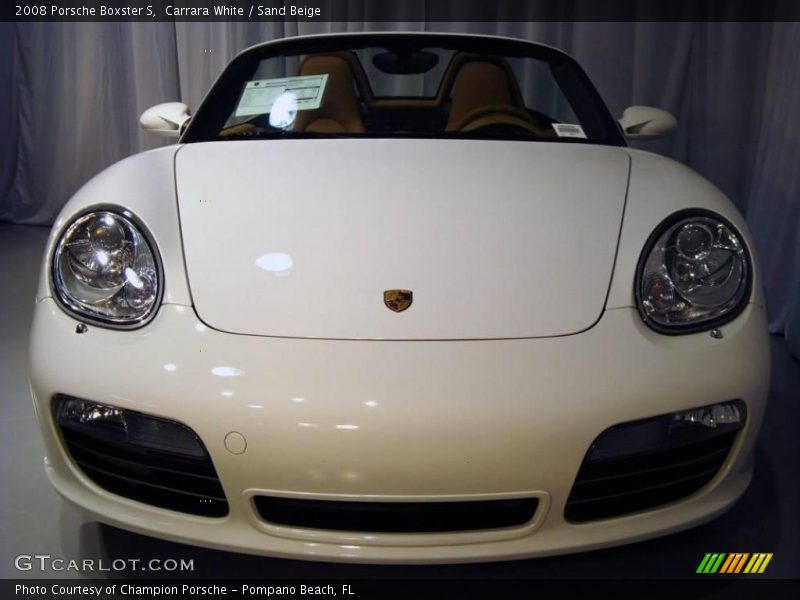 Carrara White / Sand Beige 2008 Porsche Boxster S
