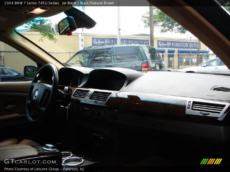 Jet Black / Black/Natural Brown 2004 BMW 7 Series 745Li Sedan
