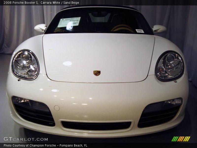 Carrara White / Sand Beige 2008 Porsche Boxster S