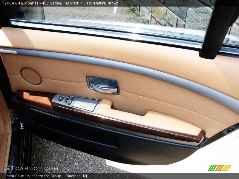 Jet Black / Black/Natural Brown 2004 BMW 7 Series 745Li Sedan