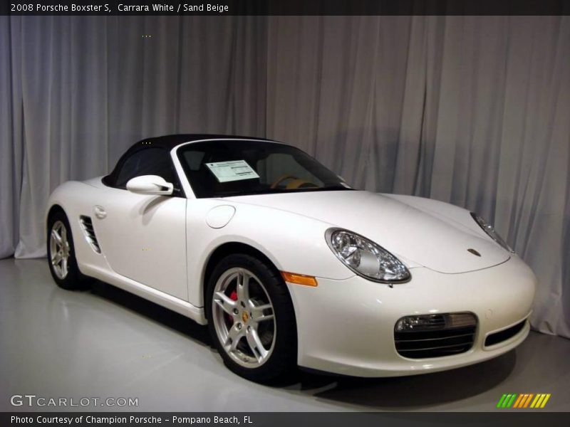 Carrara White / Sand Beige 2008 Porsche Boxster S