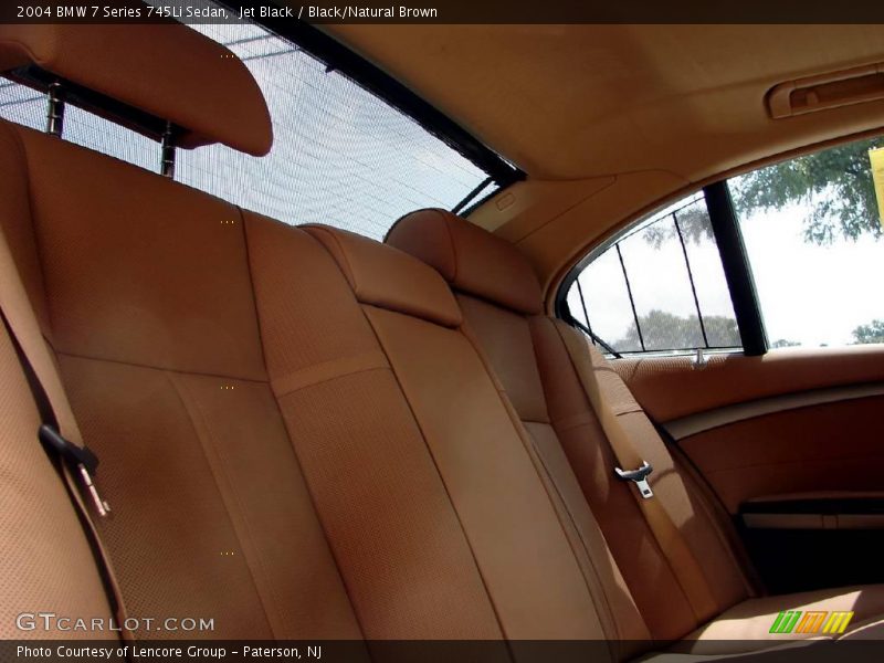 Jet Black / Black/Natural Brown 2004 BMW 7 Series 745Li Sedan