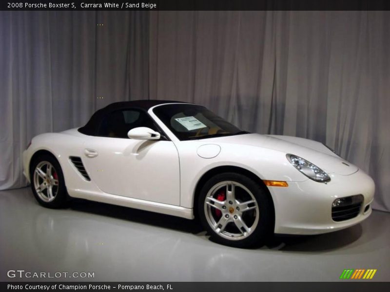 Carrara White / Sand Beige 2008 Porsche Boxster S