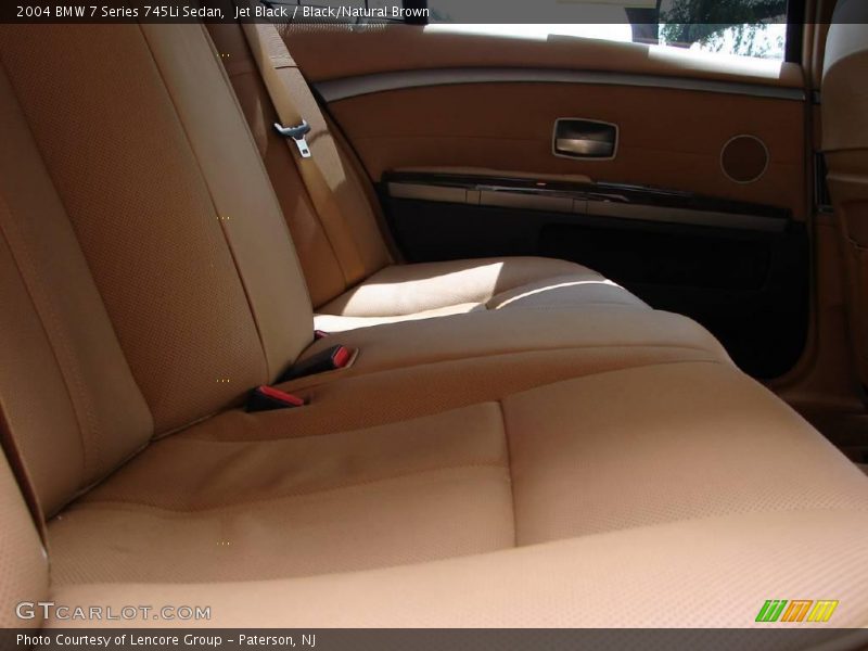Jet Black / Black/Natural Brown 2004 BMW 7 Series 745Li Sedan