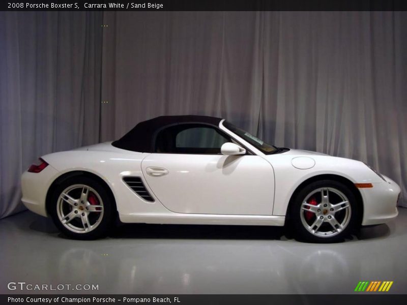 Carrara White / Sand Beige 2008 Porsche Boxster S