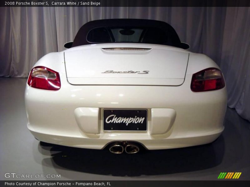 Carrara White / Sand Beige 2008 Porsche Boxster S