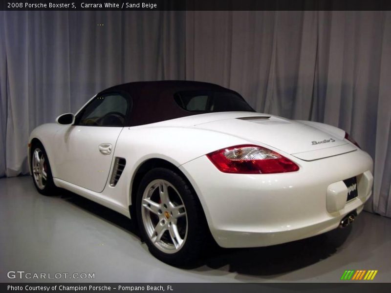 Carrara White / Sand Beige 2008 Porsche Boxster S