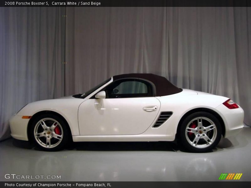 Carrara White / Sand Beige 2008 Porsche Boxster S
