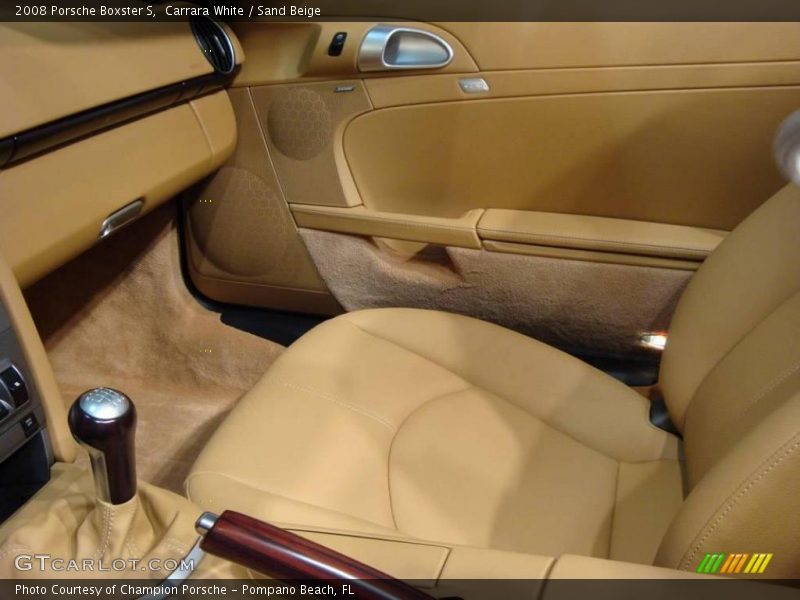 Carrara White / Sand Beige 2008 Porsche Boxster S