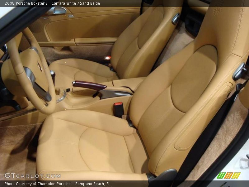 Carrara White / Sand Beige 2008 Porsche Boxster S