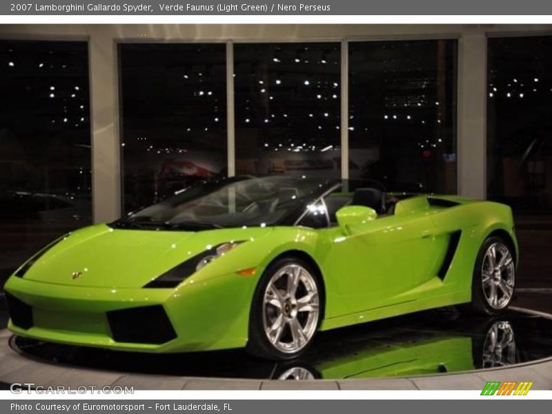 Verde Faunus (Light Green) / Nero Perseus 2007 Lamborghini Gallardo Spyder