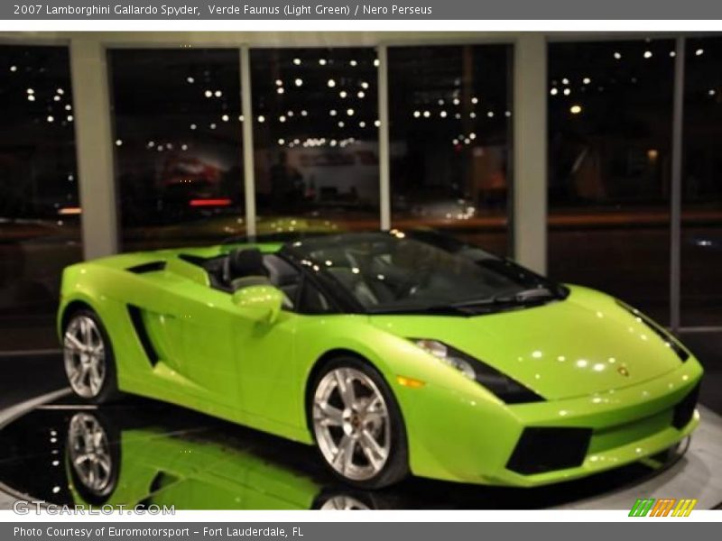 Verde Faunus (Light Green) / Nero Perseus 2007 Lamborghini Gallardo Spyder