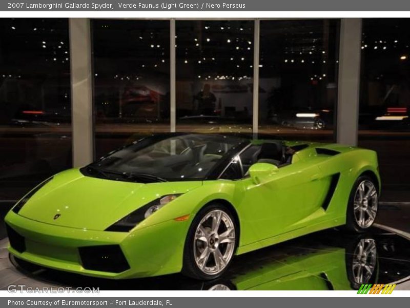 Verde Faunus (Light Green) / Nero Perseus 2007 Lamborghini Gallardo Spyder
