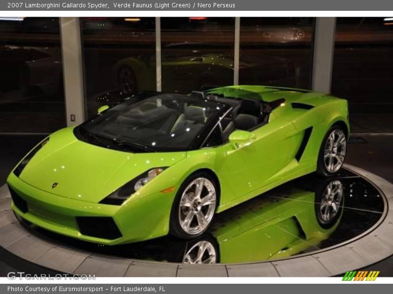 Verde Faunus (Light Green) / Nero Perseus 2007 Lamborghini Gallardo Spyder