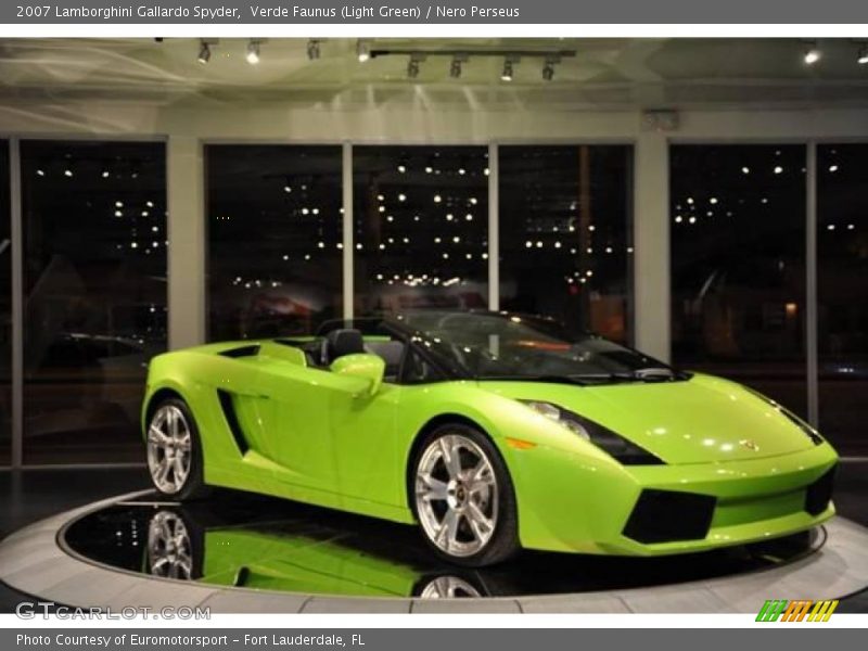 Verde Faunus (Light Green) / Nero Perseus 2007 Lamborghini Gallardo Spyder