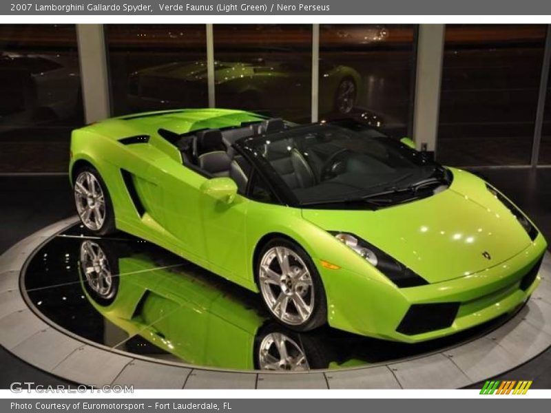 Verde Faunus (Light Green) / Nero Perseus 2007 Lamborghini Gallardo Spyder