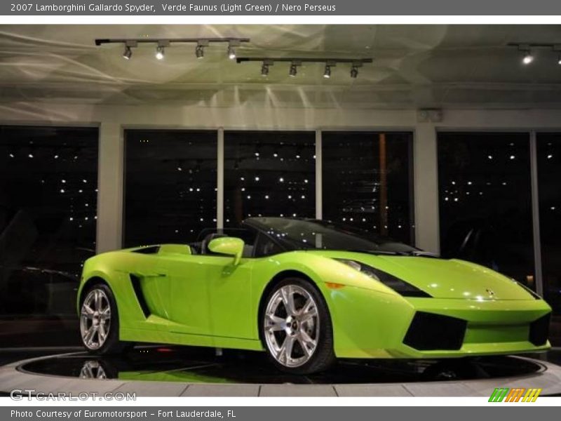 Verde Faunus (Light Green) / Nero Perseus 2007 Lamborghini Gallardo Spyder
