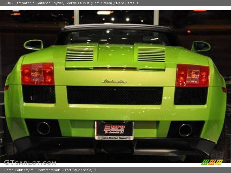 Verde Faunus (Light Green) / Nero Perseus 2007 Lamborghini Gallardo Spyder
