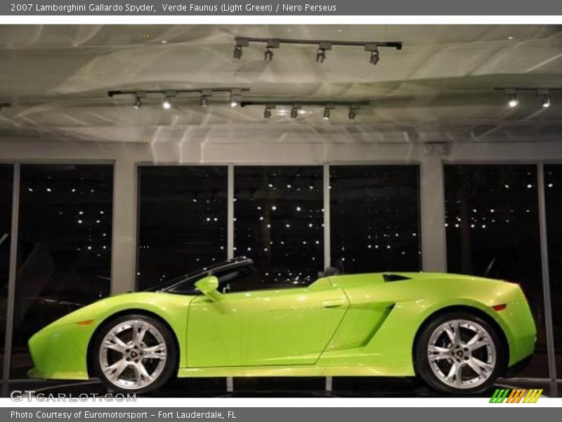 Verde Faunus (Light Green) / Nero Perseus 2007 Lamborghini Gallardo Spyder