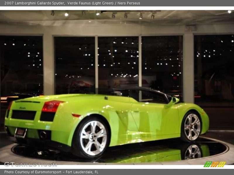 Verde Faunus (Light Green) / Nero Perseus 2007 Lamborghini Gallardo Spyder