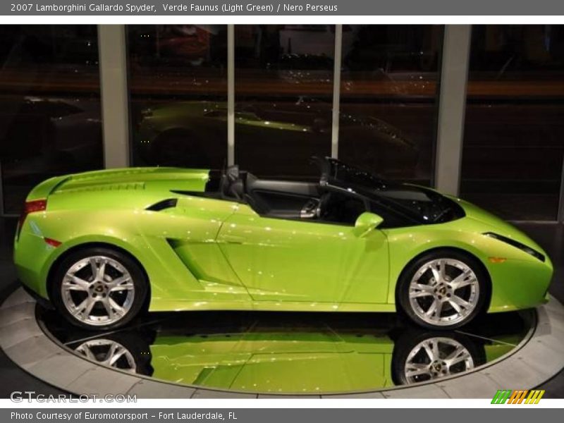 Verde Faunus (Light Green) / Nero Perseus 2007 Lamborghini Gallardo Spyder
