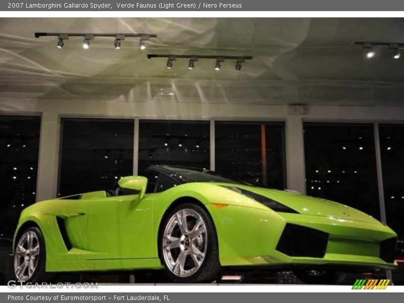 Verde Faunus (Light Green) / Nero Perseus 2007 Lamborghini Gallardo Spyder